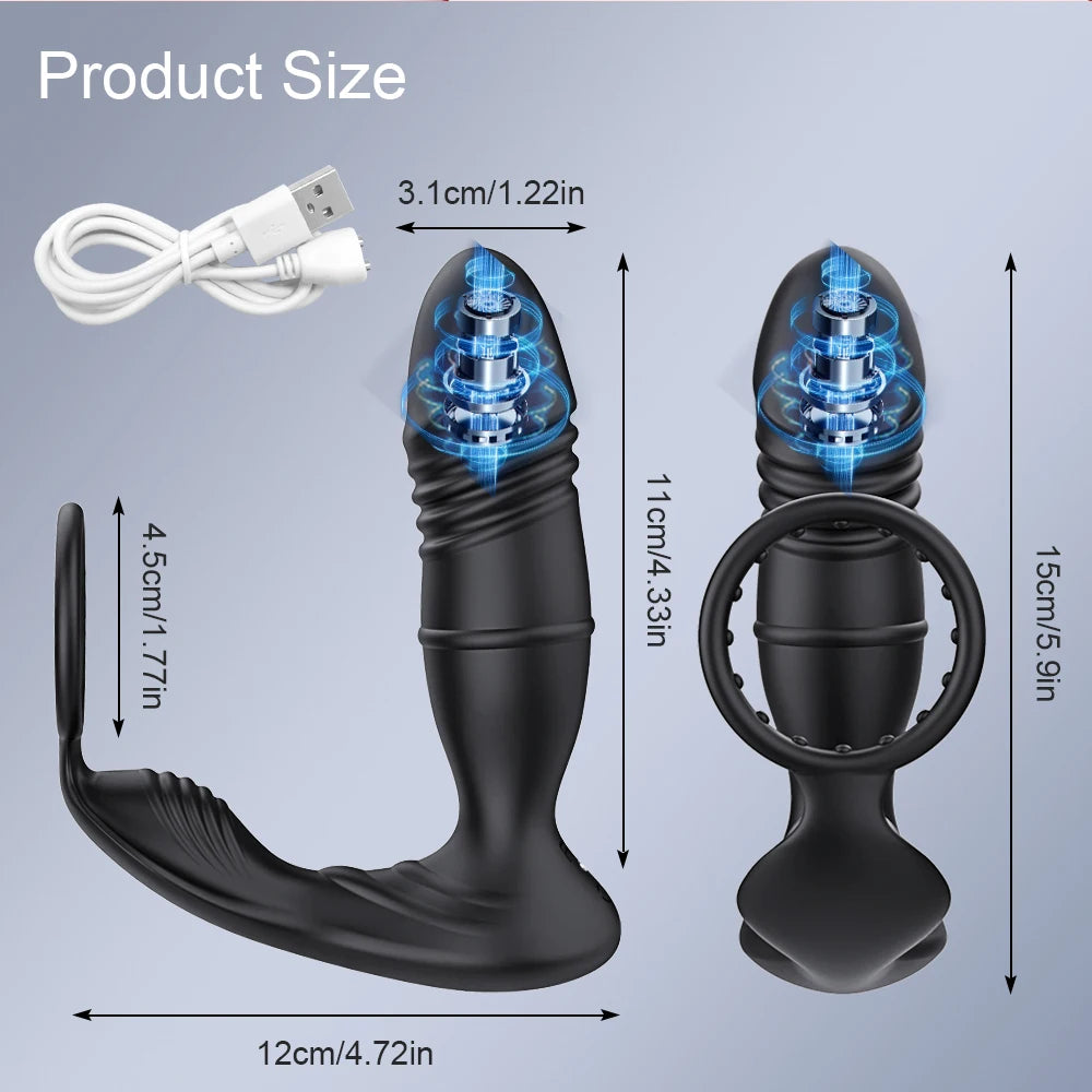 Wireless Remote Butt Plug Sex Toy for Couples