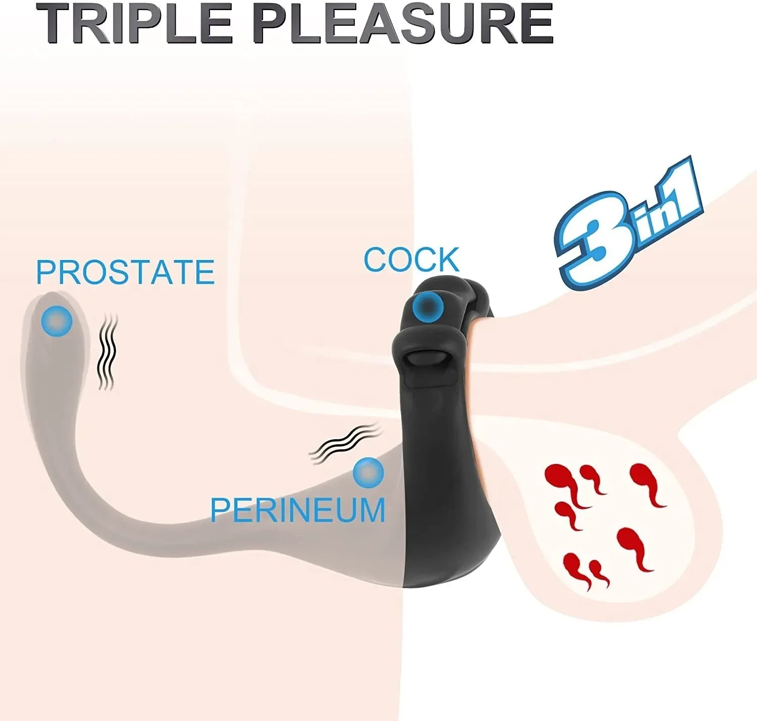 New Cock Ring Vibrator Remote Control